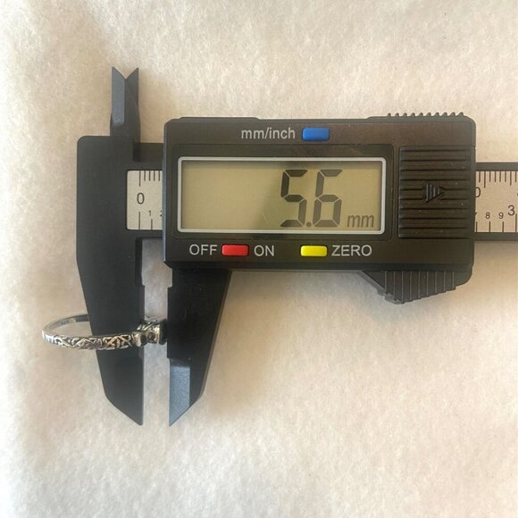 Silpada Sterling Silver 925 Black Faceted Oval Cubic Zirconia Band Ring Sz 8 - Picture 15 of 16